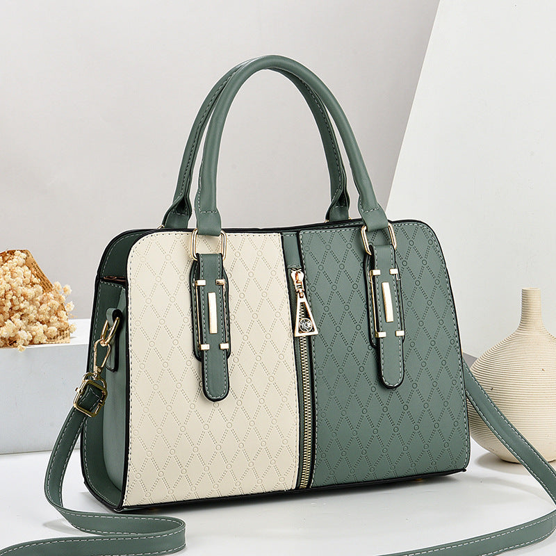 The Marisa Satchel — Color-Block Crossbody Handbag