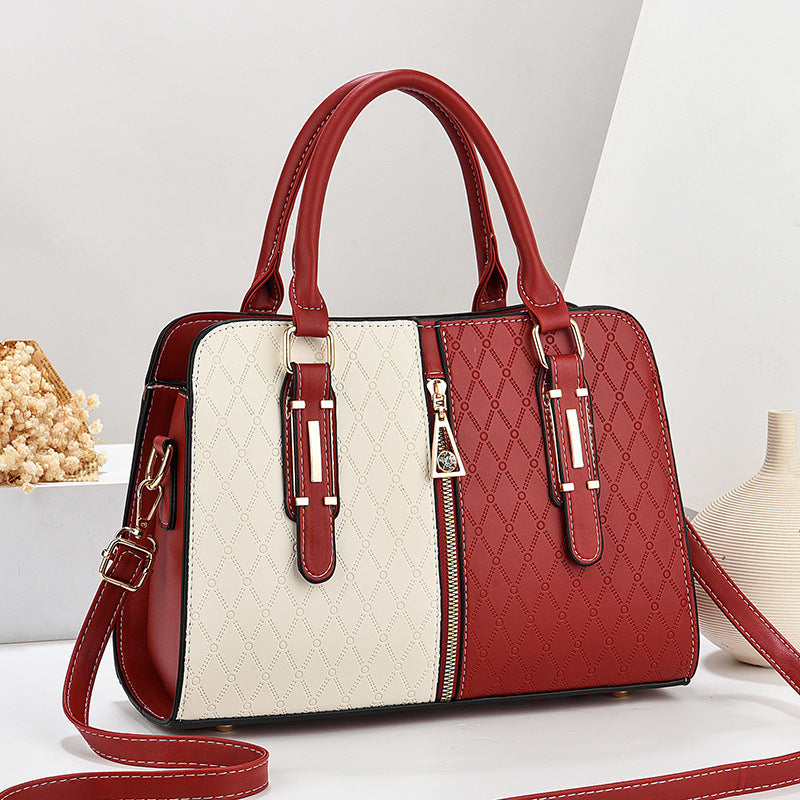 The Marisa Satchel — Color-Block Crossbody Handbag