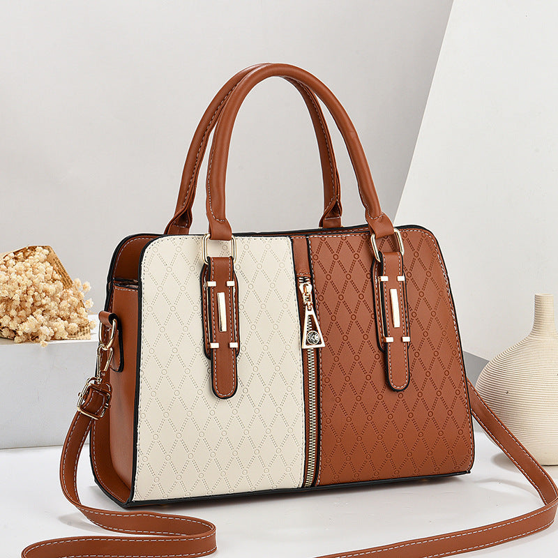 The Marisa Satchel — Color-Block Crossbody Handbag