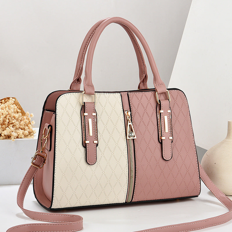 The Marisa Satchel — Color-Block Crossbody Handbag