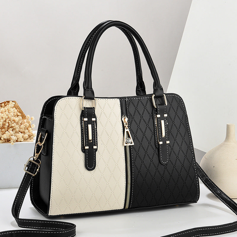 The Marisa Satchel — Color-Block Crossbody Handbag